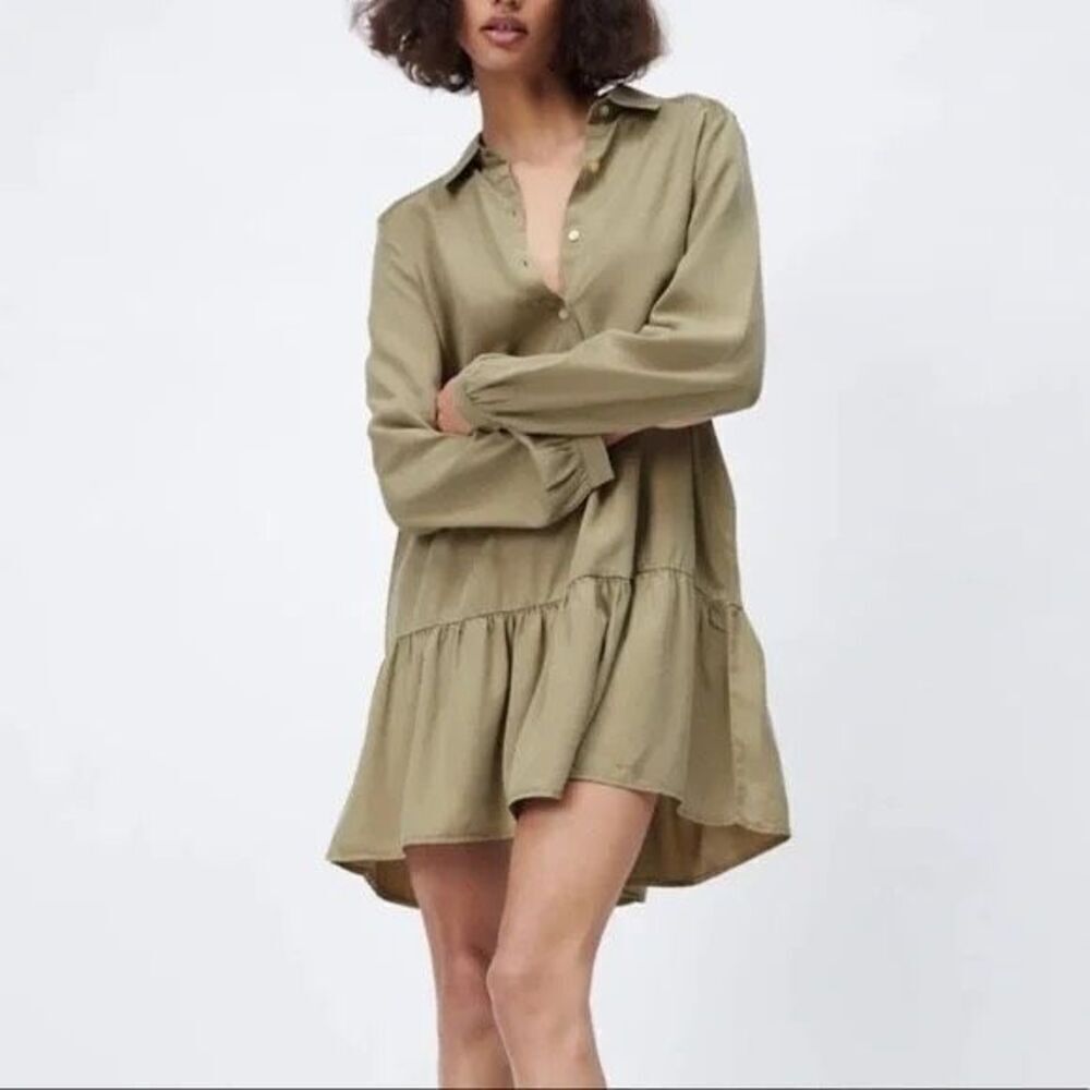 New Zara Tiered Dress Size XS